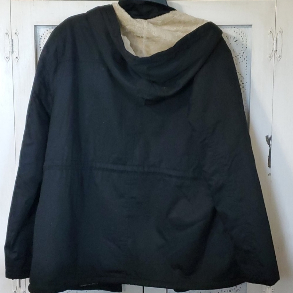 Born To Explore Jacket from Chic Soul, Navy, Hooded, Size 2x - Picture 6 of 7
